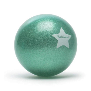 Мяч Ratatam "Green Glitter", зеленый, 22 см